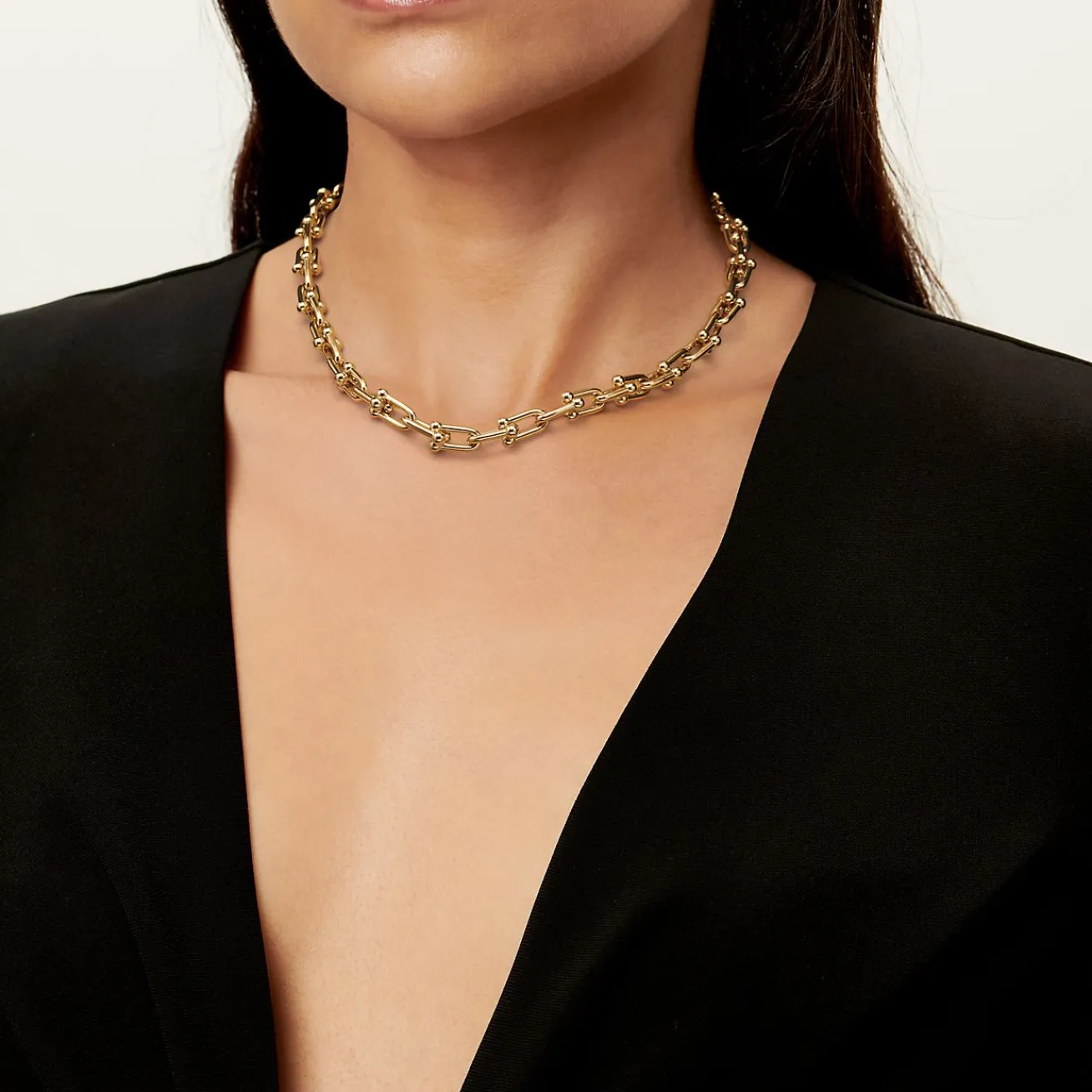 Tiffany & Co. Tiffany HardWear Medium Link Necklace in Yellow Gold | ^ Necklaces & Pendants|Men's Jewelry