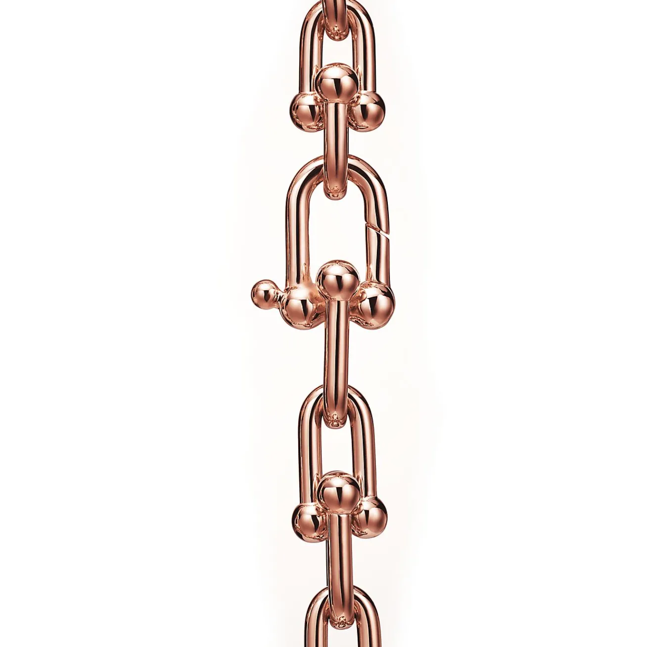 Tiffany & Co. Tiffany HardWear Medium Link Bracelet in Rose Gold with Diamonds | ^ Bracelets|New Jewelry