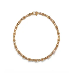 Tiffany & Co. Tiffany HardWear Medium Link Necklace in Yellow Gold with Diamonds | ^ Necklaces & Pendants|New Jewelry