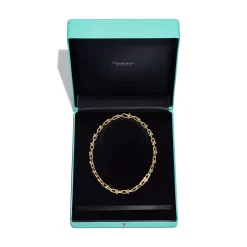 Tiffany & Co. Tiffany HardWear Medium Link Necklace in Yellow Gold with Diamonds | ^ Necklaces & Pendants|New Jewelry