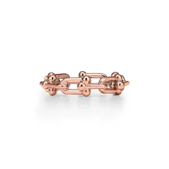 Tiffany & Co. Tiffany HardWear Micro Link Ring in Rose Gold | ^ Rings|New Jewelry