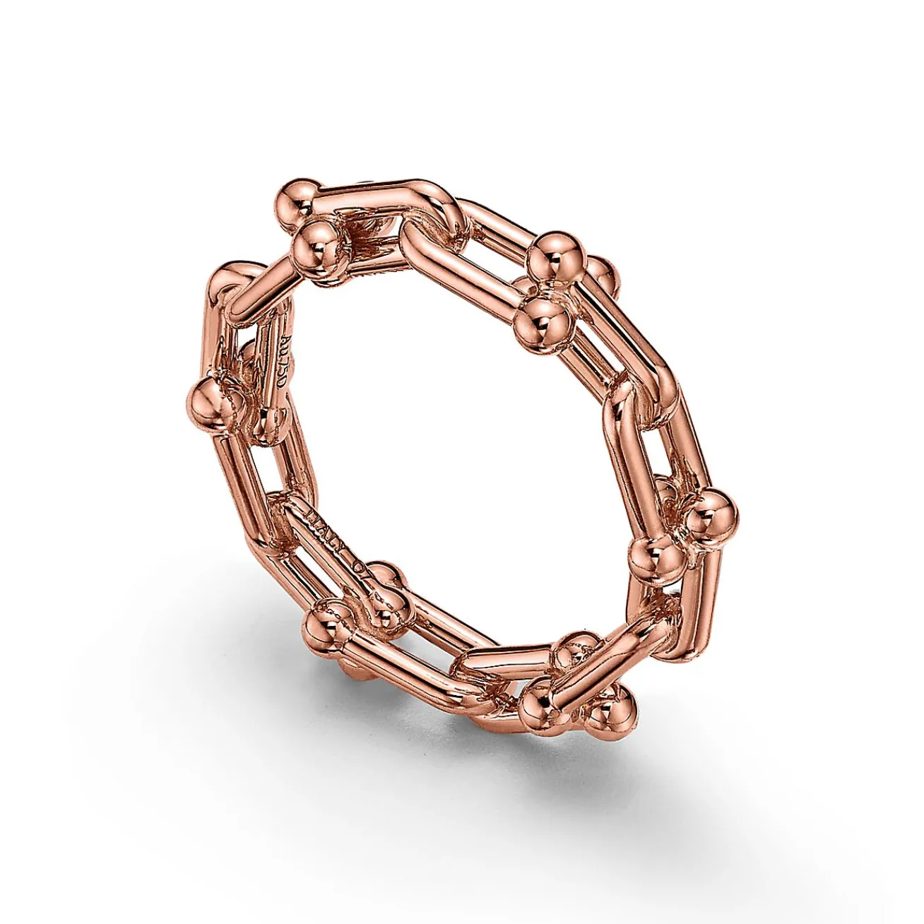 Tiffany & Co. Tiffany HardWear Micro Link Ring in Rose Gold | ^ Rings|New Jewelry