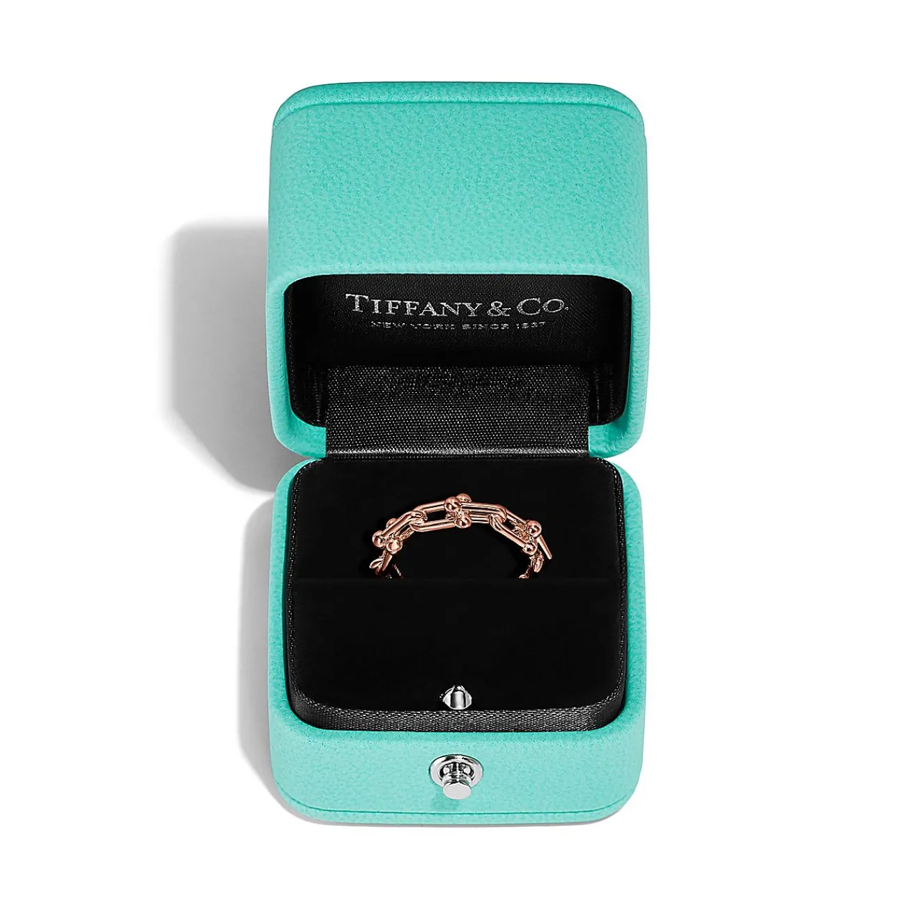 Tiffany & Co. Tiffany HardWear Micro Link Ring in Rose Gold | ^ Rings|New Jewelry