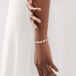 Tiffany & Co. Tiffany HardWear Pearl Bracelet in Silver, 7-8 mm | ^ Bracelets|Men's Jewelry
