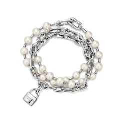 Tiffany & Co. Tiffany HardWear Pearl Lock Bracelet in Silver, Medium | ^ Bracelets|Men's Jewelry