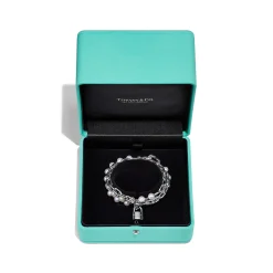 Tiffany & Co. Tiffany HardWear Pearl Lock Bracelet in Silver, Medium | ^ Bracelets|Men's Jewelry