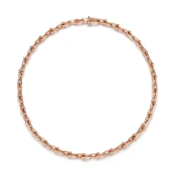 Tiffany & Co. Tiffany HardWear Small Link Necklace in Rose Gold | ^ Necklaces & Pendants|Rose Gold Jewelry