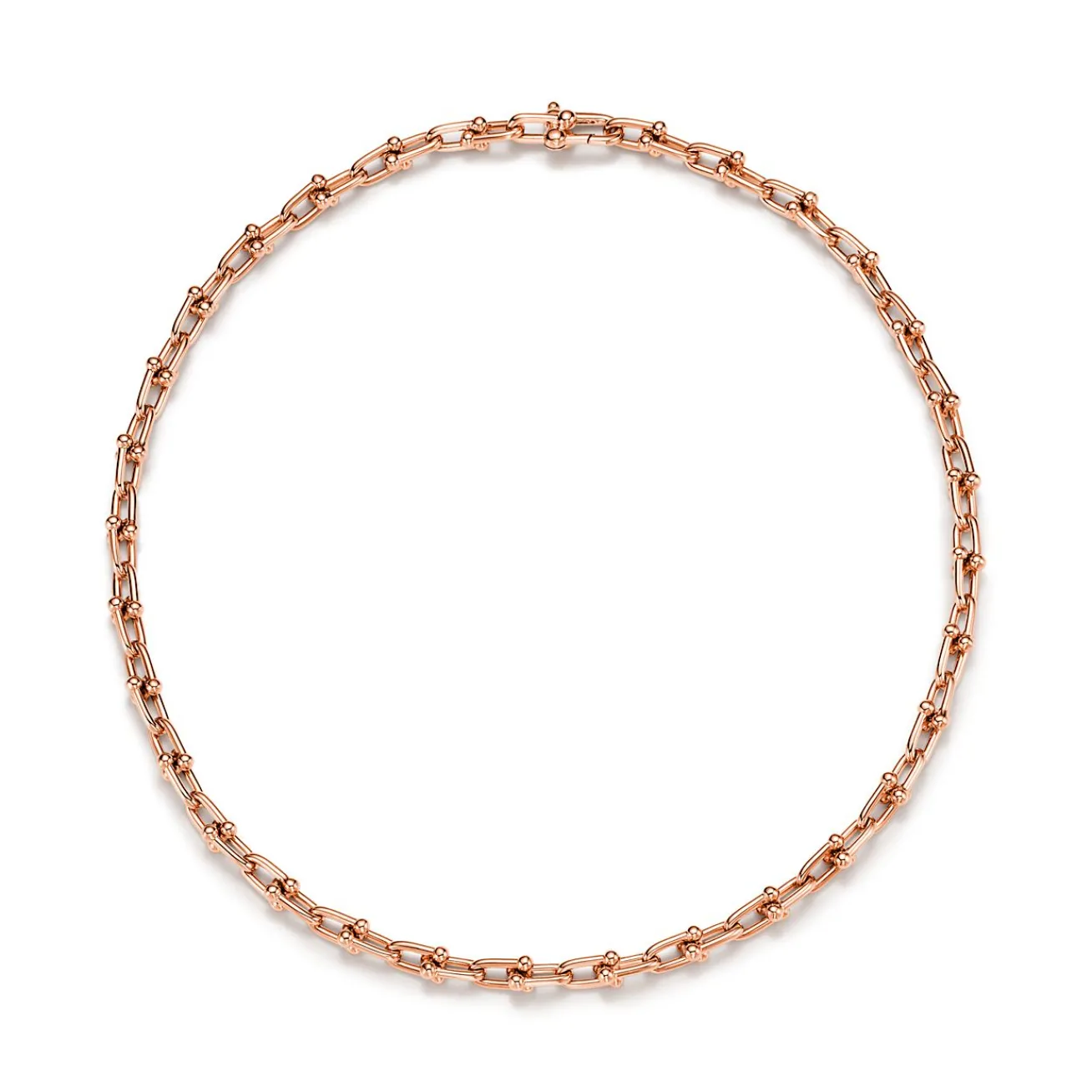 Tiffany & Co. Tiffany HardWear Small Link Necklace in Rose Gold | ^ Necklaces & Pendants|Rose Gold Jewelry