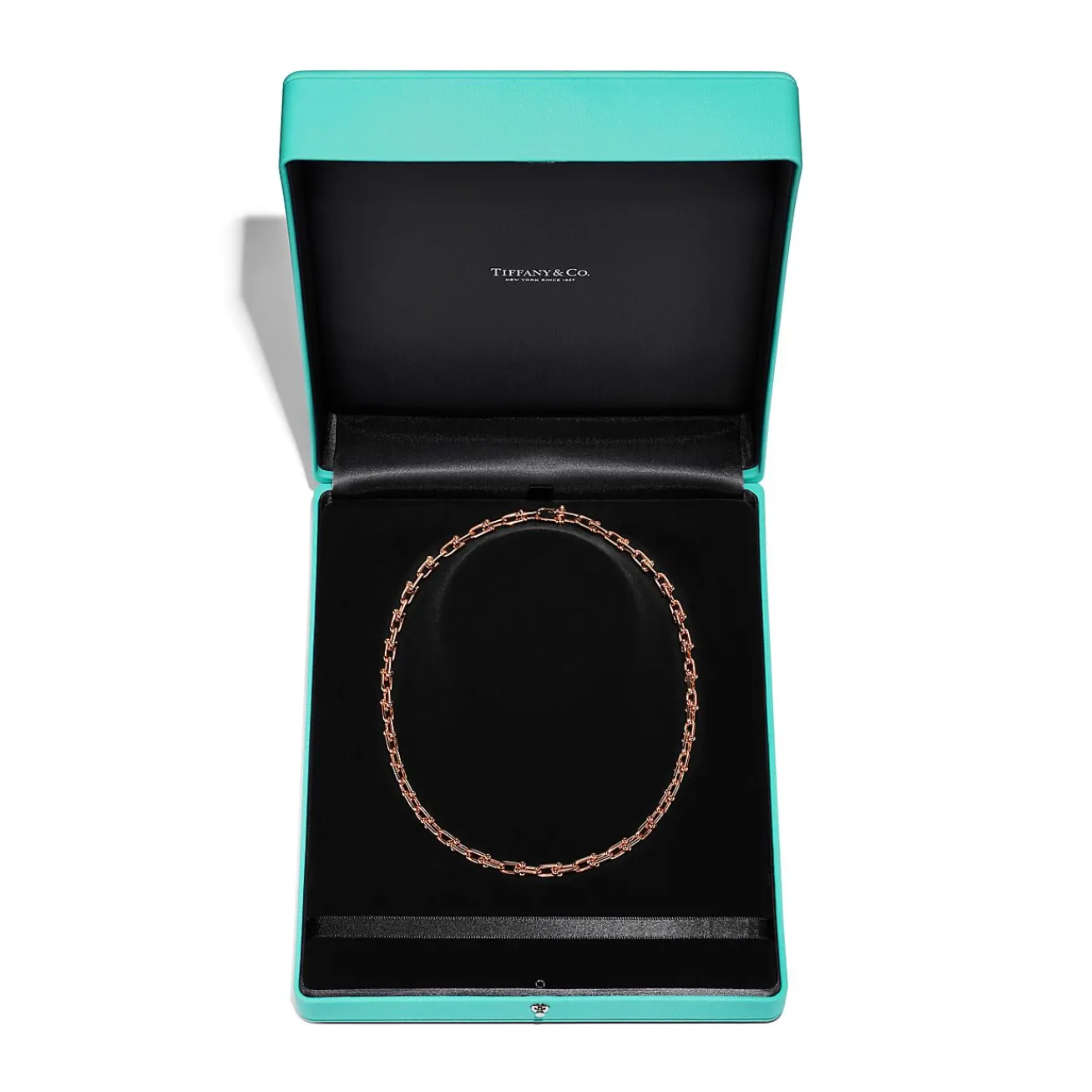 Tiffany & Co. Tiffany HardWear Small Link Necklace in Rose Gold | ^ Necklaces & Pendants|Rose Gold Jewelry