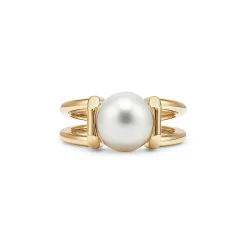 Tiffany & Co. Tiffany HardWear South Sea pearl ring in 18k gold. | ^ Rings|Men's Jewelry