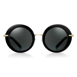 Tiffany & Co. Tiffany HardWear Sunglasses in Black Acetate with Dark Gray Lenses | ^Women Tiffany HardWear|Sunglasses