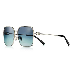 Tiffany & Co. Tiffany HardWear Sunglasses in Pale Gold-colored Metal | ^Women Tiffany HardWear|Sunglasses