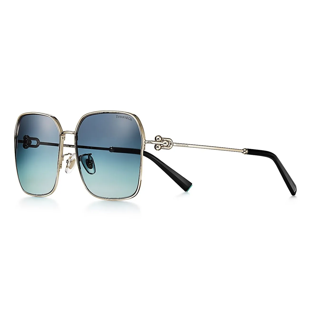 Tiffany & Co. Tiffany HardWear Sunglasses in Pale Gold-colored Metal | ^Women Tiffany HardWear|Sunglasses