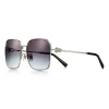 Tiffany & Co. Tiffany HardWear Sunglasses in Pale Gold-colored Metal with Gray Lenses | ^Women Tiffany HardWear|Sunglasses