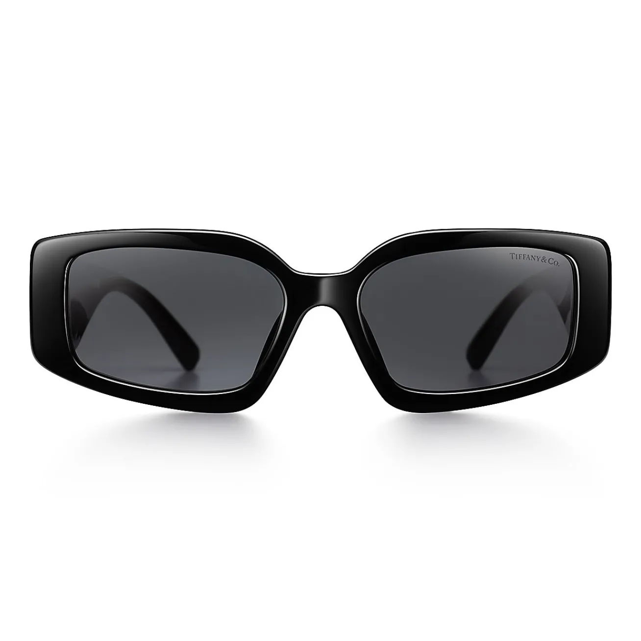 Tiffany & Co. Tiffany HardWear Sunglasses in Black Acetate with Dark Gray Lenses | ^Women Tiffany HardWear|Sunglasses