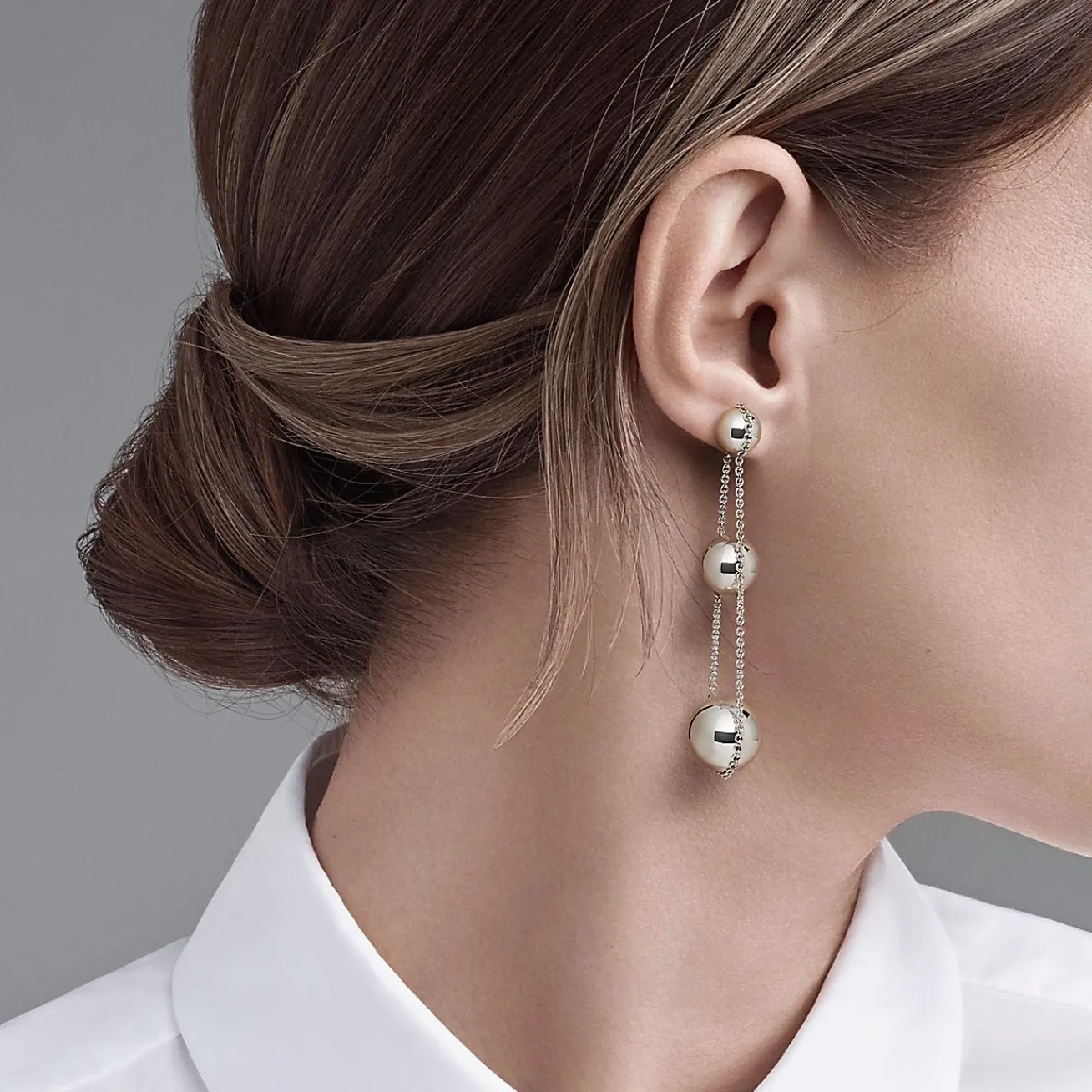 Tiffany & Co. Tiffany HardWear triple drop earrings in sterling silver. | ^ Earrings|Bold Silver Jewelry