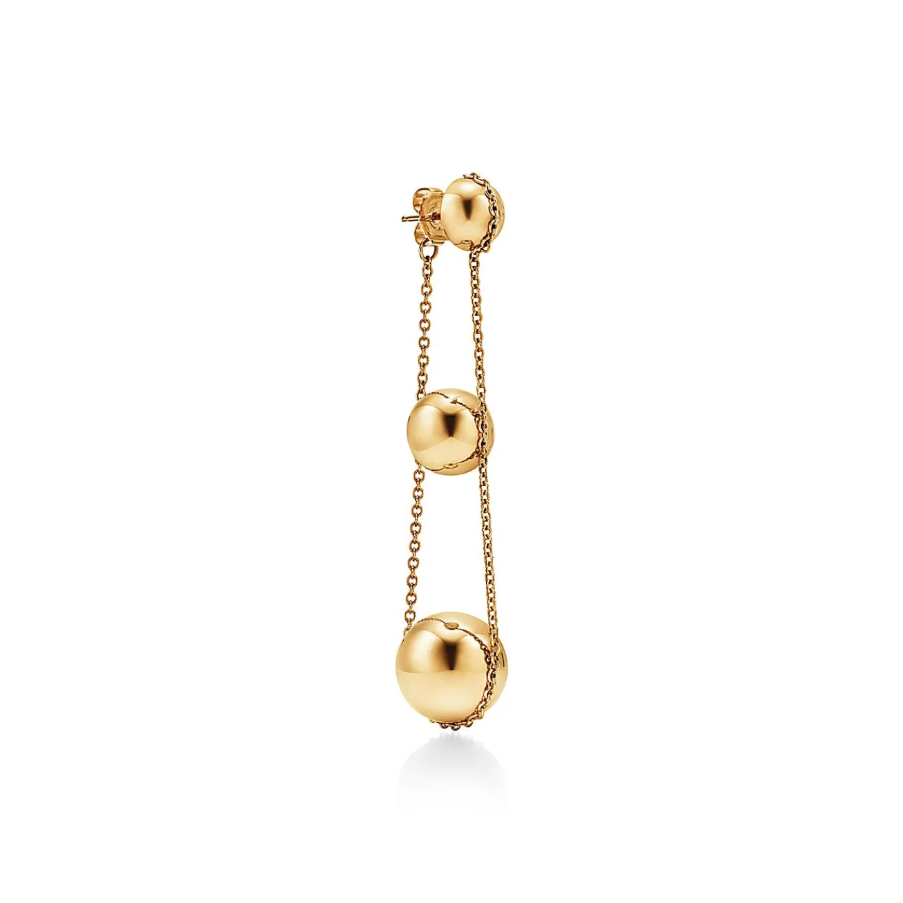 Tiffany & Co. Tiffany HardWear triple drop earrings in 18k gold. | ^ Earrings|Gold Jewelry