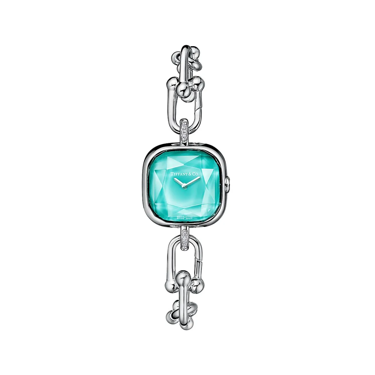 Tiffany & Co. Tiffany HardWear Watch in Sterling Silver and Steel with Diamonds | ^Women Fine Watches|Gifts for Her