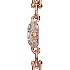 Tiffany & Co. Tiffany HardWear Watch in Rose Gold with Pavé Diamonds and Black Lacquer | ^Women Fine Watches|Tiffany HardWear