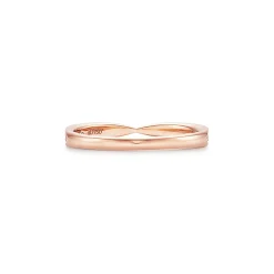 Tiffany & Co. Tiffany Harmony® Band Ring in Rose Gold with Diamonds, 1.8 mm | ^Women Rings|Stacking Rings