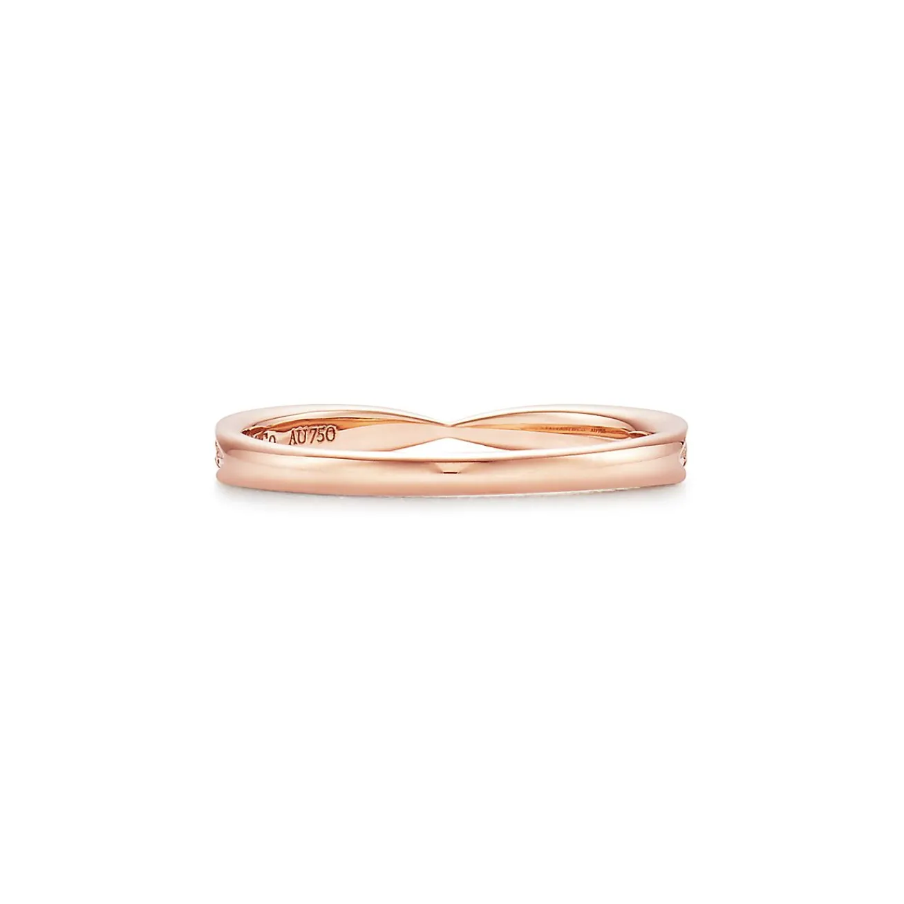 Tiffany & Co. Tiffany Harmony® Band Ring in Rose Gold with Diamonds, 1.8 mm | ^Women Rings|Stacking Rings
