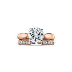 Tiffany & Co. Tiffany Harmony® engagement ring in 18k rose gold: a study in balance and grace. | ^ Engagement Rings
