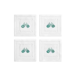 Tiffany & Co. Tiffany Heritage Coasters Set of Four, in Tiffany Blue® Linen | ^ Tiffany Blue® Gifts|Table Linens