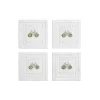 Tiffany & Co. Tiffany Heritage Coasters Set of Four, in Jade Green Linen | ^ Table Linens