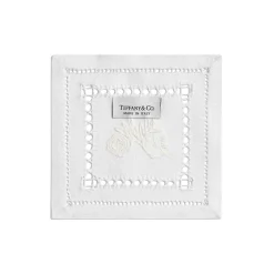 Tiffany & Co. Tiffany Heritage Coasters Set of Four, in White Linen | ^ Table Linens