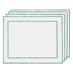 Tiffany & Co. Tiffany Home Essentials Embroidered Placemats in Linen, Set of Four | ^ The Home|Housewarming Gifts