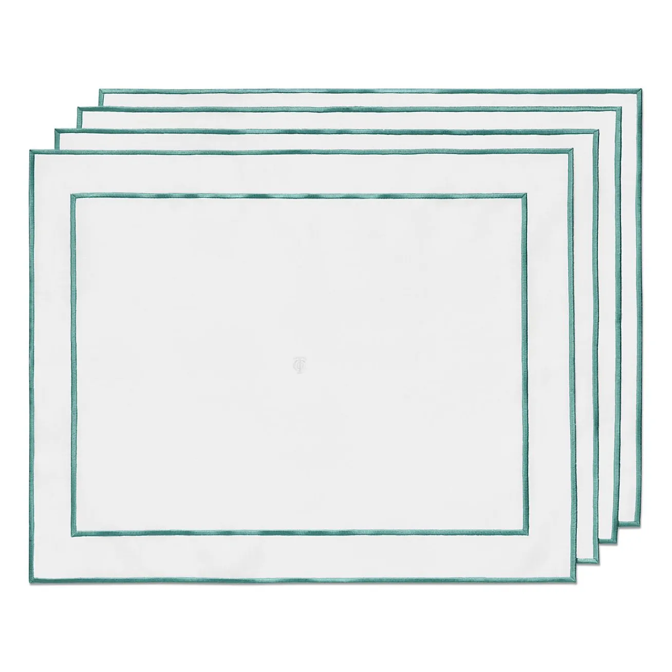 Tiffany & Co. Tiffany Home Essentials Embroidered Placemats in Linen, Set of Four | ^ The Home|Housewarming Gifts