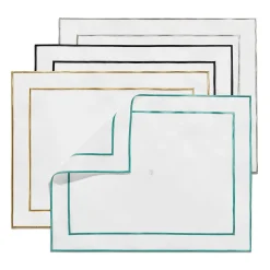 Tiffany & Co. Tiffany Home Essentials Embroidered Placemats in Linen, Set of Four | ^ Decor|Table Linens