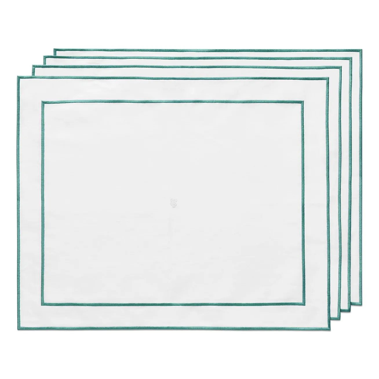 Tiffany & Co. Tiffany Home Essentials Embroidered Placemats in Linen, Set of Four | ^ Tiffany Blue® Gifts|Decor