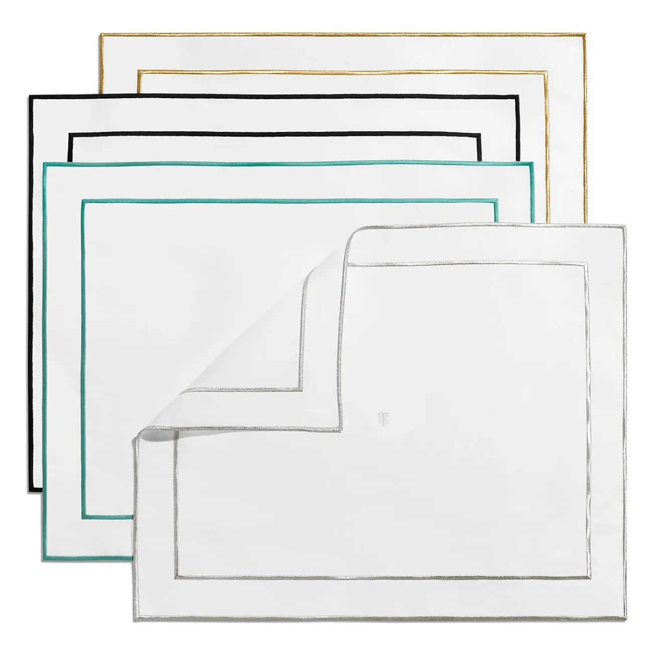 Tiffany & Co. Tiffany Home Essentials Embroidered Placemats in Linen, Set of Four | ^ Tiffany Blue® Gifts|Decor