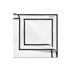 Tiffany & Co. Tiffany Home Essentials Embroidered Napkins in Linen, Set of Four | ^ Decor|Table Linens