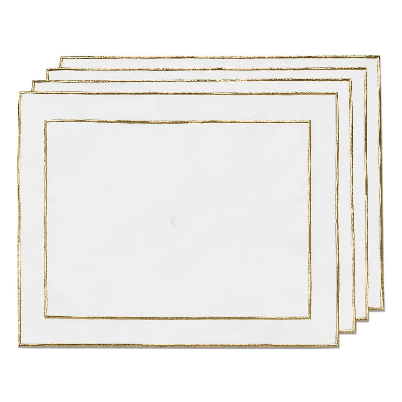 Tiffany & Co. Tiffany Home Essentials Embroidered Placemats in Linen, Set of Four | ^ Decor|Table Linens