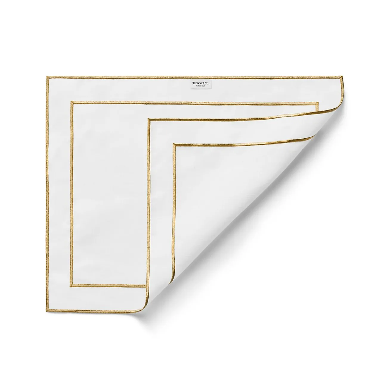 Tiffany & Co. Tiffany Home Essentials Embroidered Placemats in Linen, Set of Four | ^ Decor|Table Linens