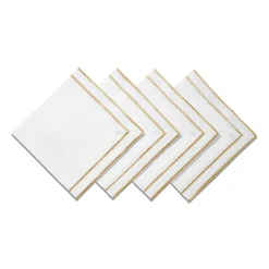 Tiffany & Co. Tiffany Home Essentials Embroidered Napkins in Linen, Set of Four | ^ Decor|Table Linens