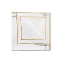 Tiffany & Co. Tiffany Home Essentials Embroidered Napkins in Linen, Set of Four | ^ Decor|Table Linens