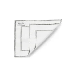 Tiffany & Co. Tiffany Home Essentials Embroidered Cocktail Napkins in Linen, Set of Four | ^ Decor|Table Linens