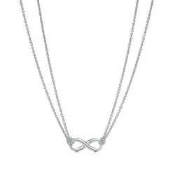 Tiffany & Co. Tiffany Infinity pendant in sterling silver on a 18" chain. | ^ Necklaces & Pendants|Gifts for Her