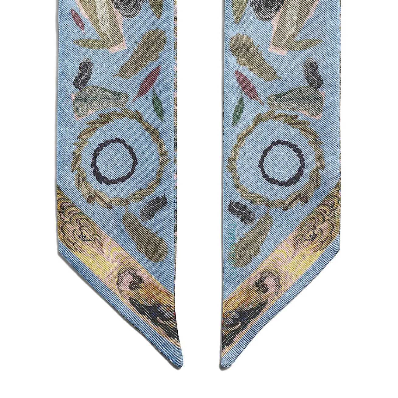 Tiffany & Co. Tiffany Jardin Feather Ribbon Scarf in Tiffany Blue® Silk | ^Women Women's Accessories