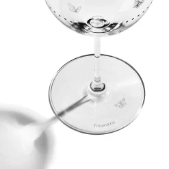 Tiffany & Co. Tiffany Jardin Red Wine Glasses in Etched Glass, Set of Two | ^ The Home|Housewarming Gifts