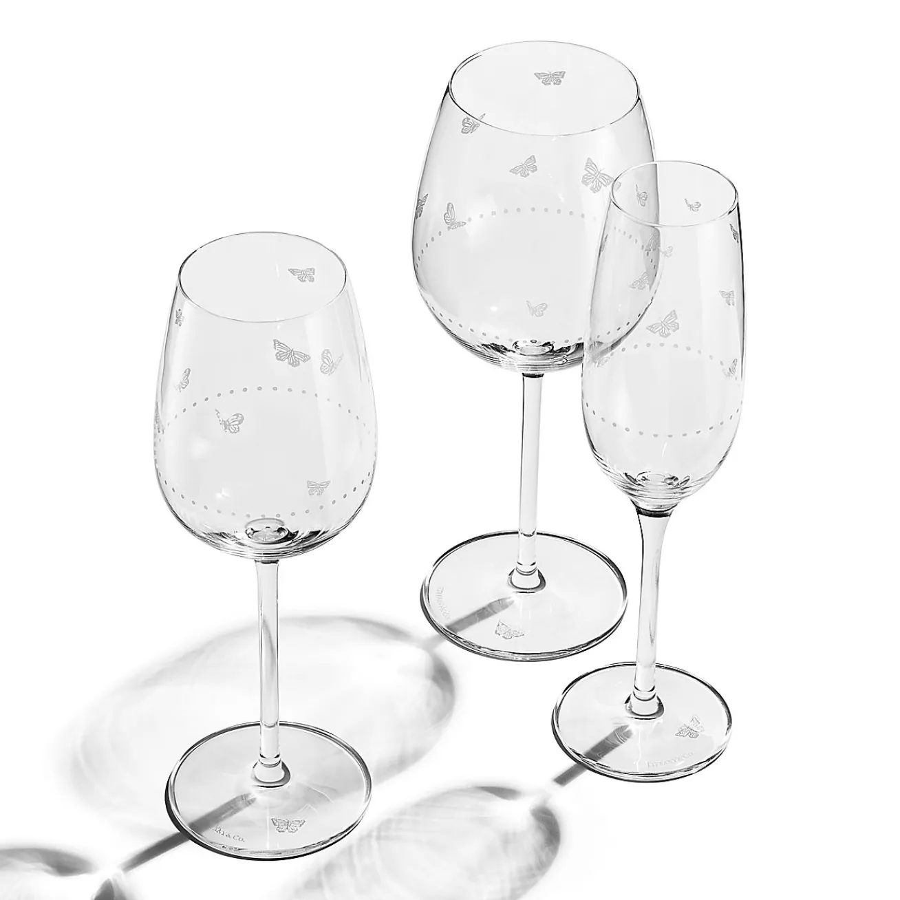 Tiffany & Co. Tiffany Jardin Red Wine Glass in Crystal Glass, Set of Two | ^ Glassware & Barware|Bar & Drinkware