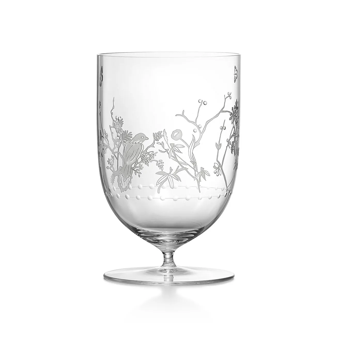 Tiffany & Co. Tiffany Jardin Water Glass in Hand-etched Glass | ^ The Home|Housewarming Gifts