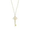 Tiffany & Co. Tiffany Keys Crown Key in Yellow Gold with Diamonds, 1.5" | ^ Necklaces & Pendants|Gold Jewelry