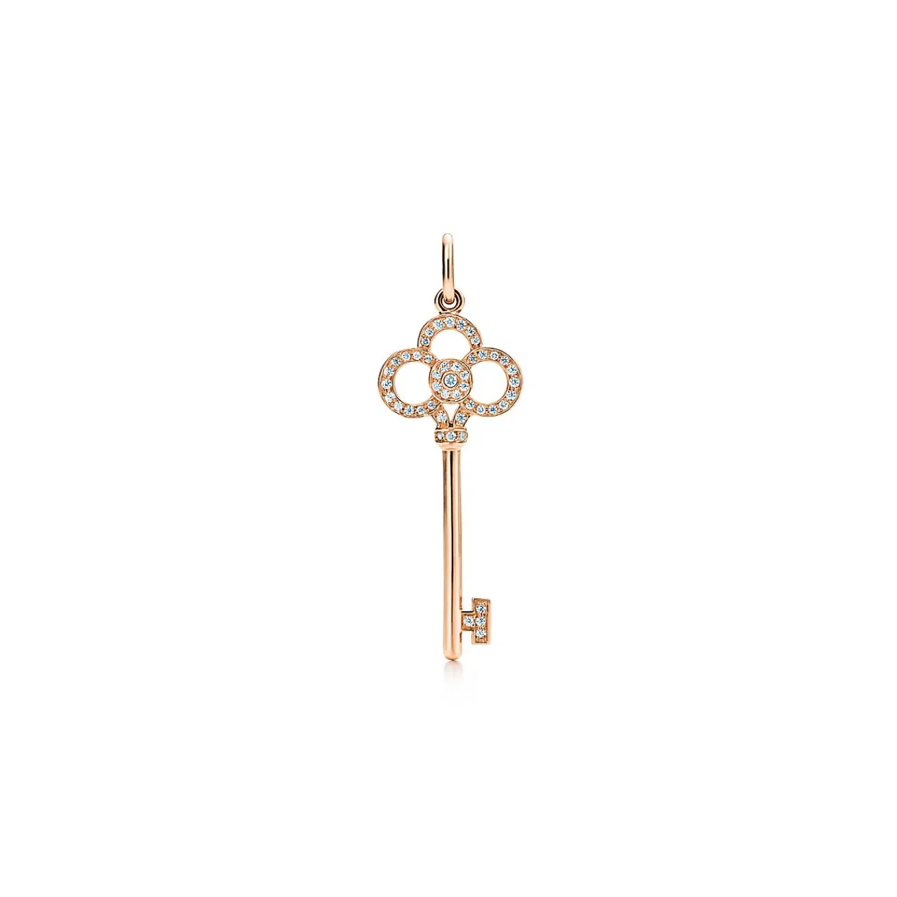Tiffany & Co. Tiffany Keys Crown Key in Rose Gold with Diamonds, 1.5" | ^ Rose Gold Jewelry|Diamond Jewelry