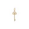 Tiffany & Co. Tiffany Keys fleur de lis key in 18k gold with diamonds, mini. | ^ Gold Jewelry|Diamond Jewelry
