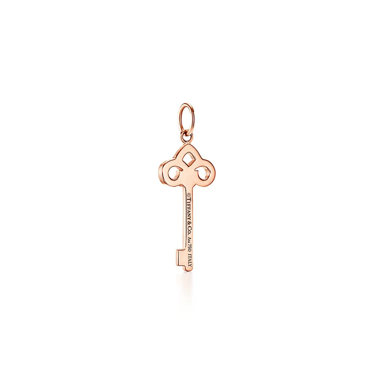 Tiffany & Co. Tiffany Keys fleur de lis key in 18k rose gold with diamonds, mini. | ^ Rose Gold Jewelry|Diamond Jewelry