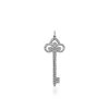 Tiffany & Co. Tiffany Keys fleur de lis key pendant in platinum with diamonds. | ^ Platinum Jewelry|Diamond Jewelry